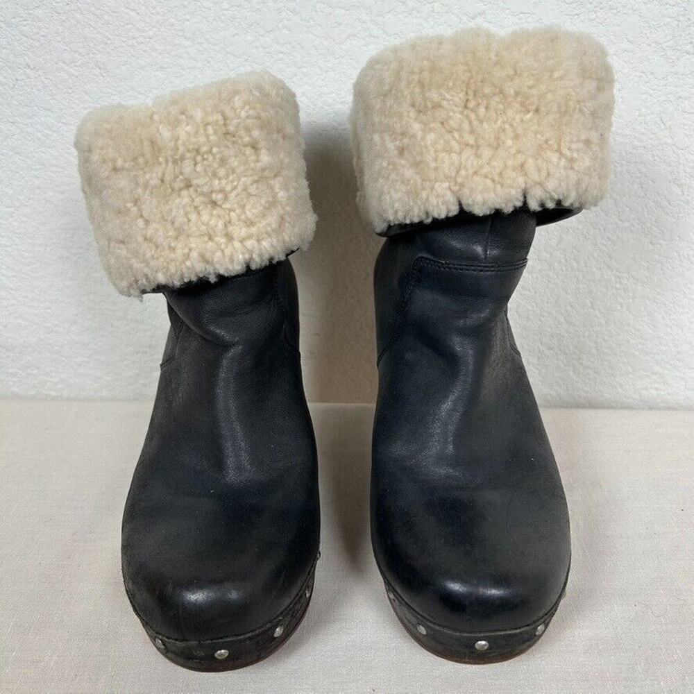 Ugg Boots Womens Sz 7 slip on clogs mid-calf Bohemian Cottagecore